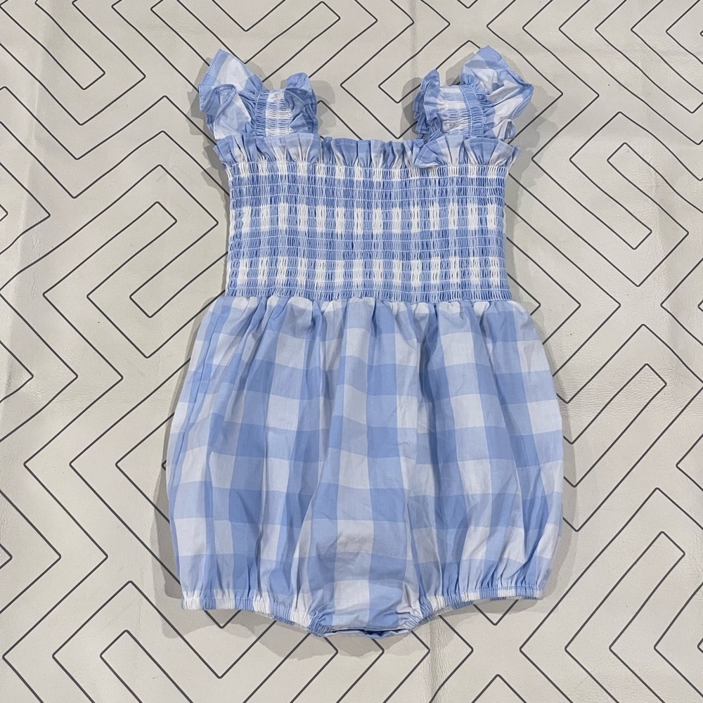 Poppy Kids Co Gingham Bubble Outfit